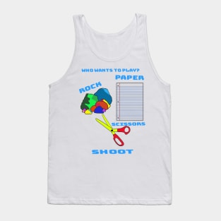 rock paper scissors shoot Tank Top